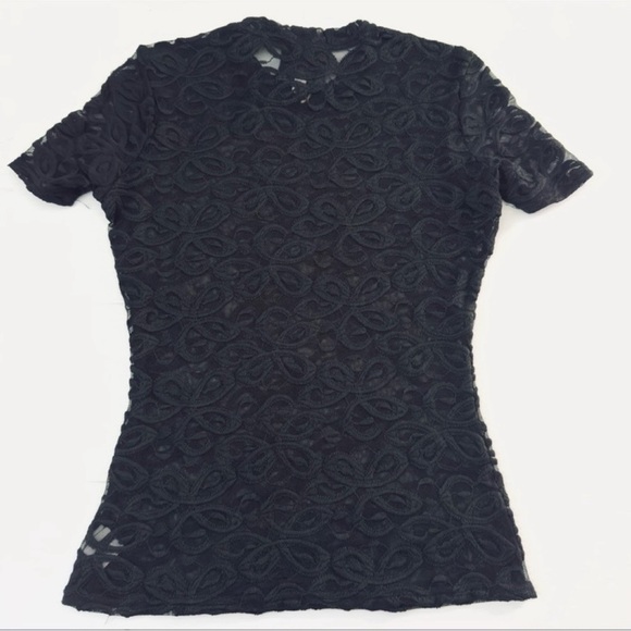 Johnny Was Astrid Black Lace Blouse - Picture 4 of 6